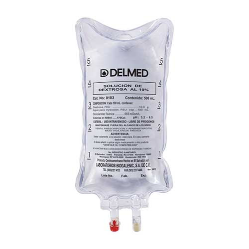 SOLUCION DEXTROSA 10% 500ML (DELMED)